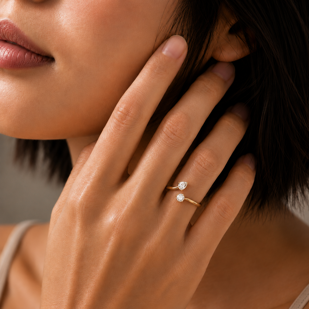 Luna Duo Open Ring