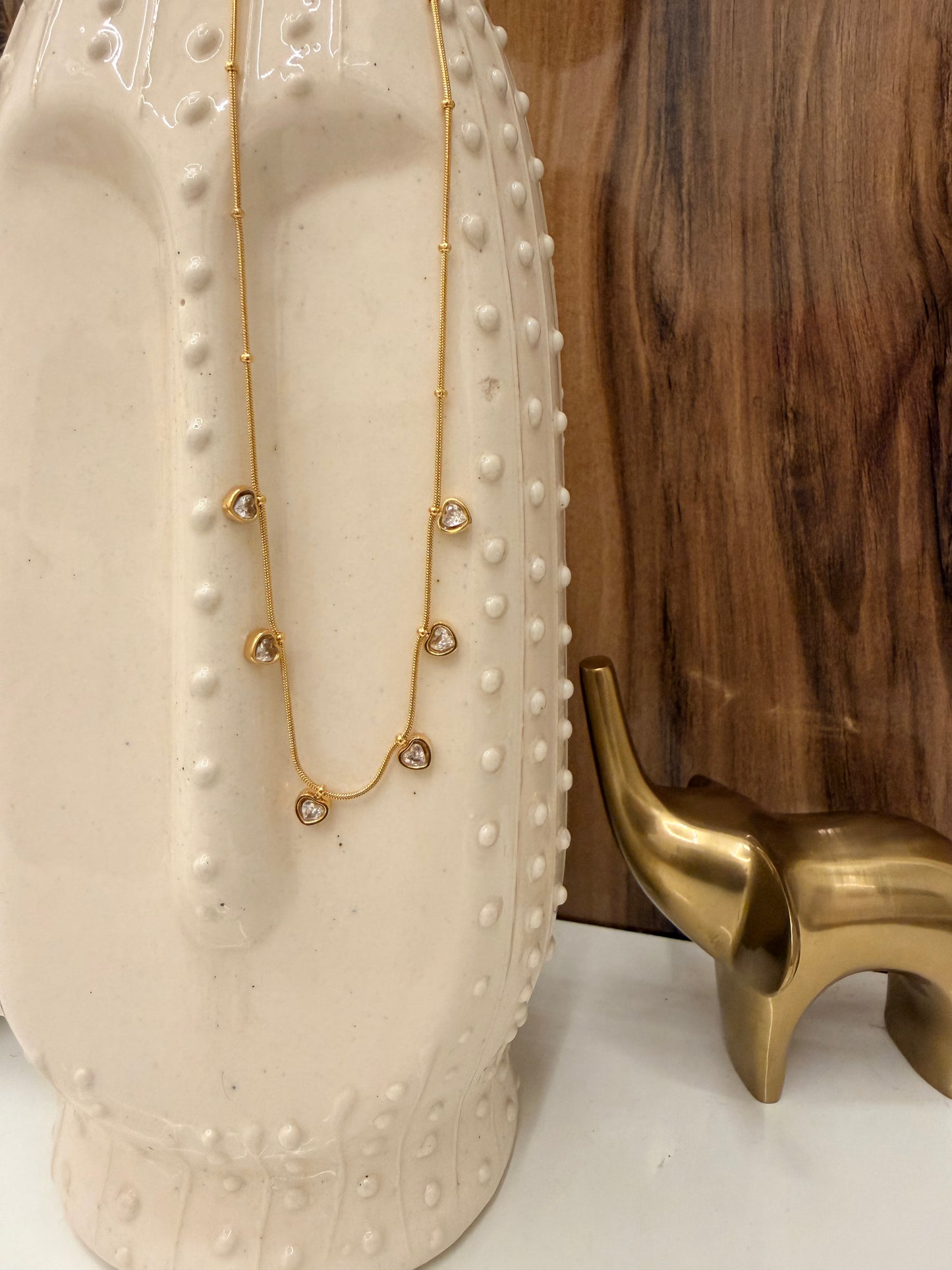 Heartline Station Necklace