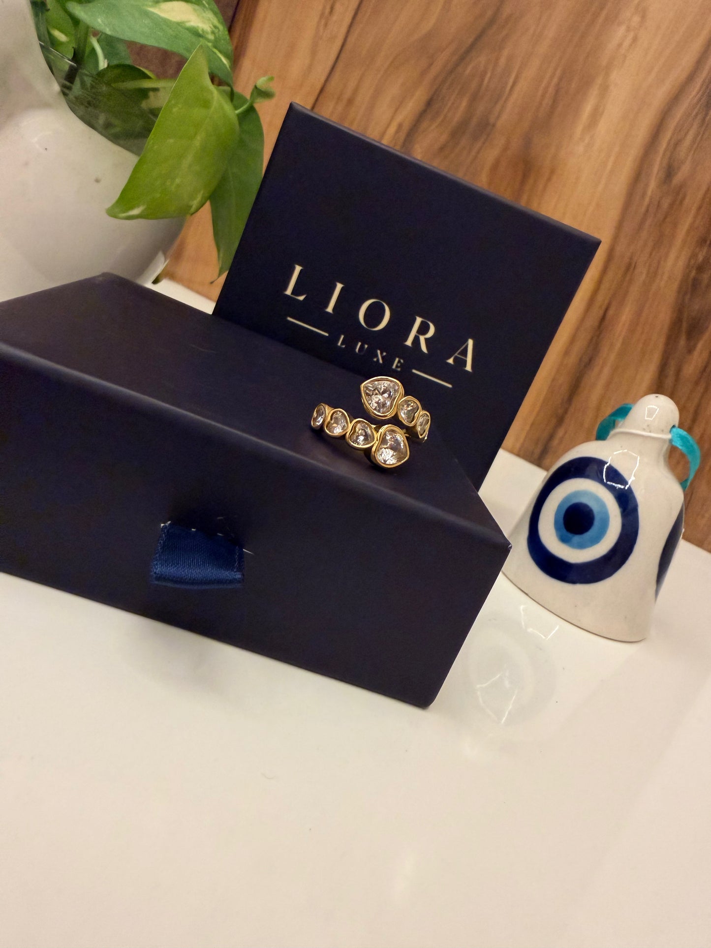 Open Heart Statement Ring