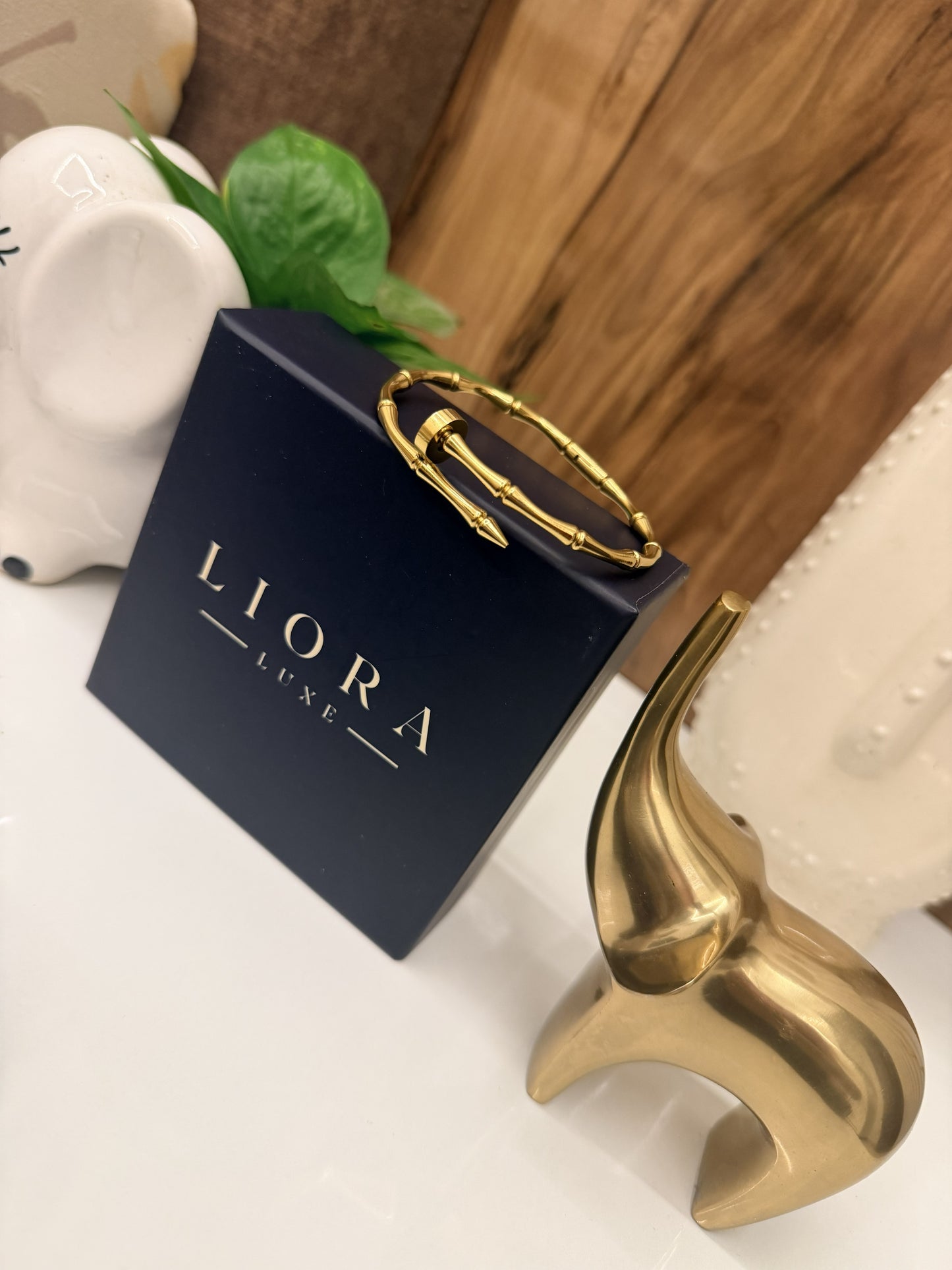 Bamboo Nail Cuff Bracelet