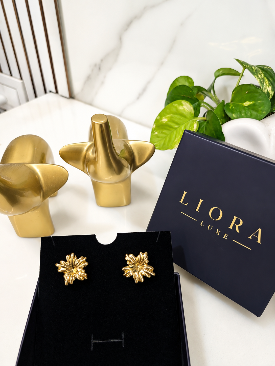 The Golden Bloom Studs