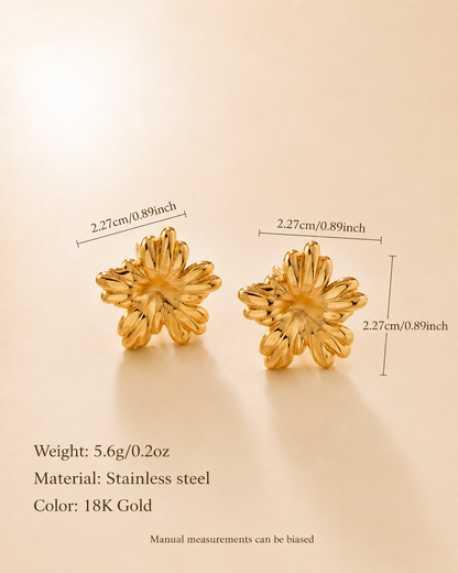 The Golden Bloom Studs