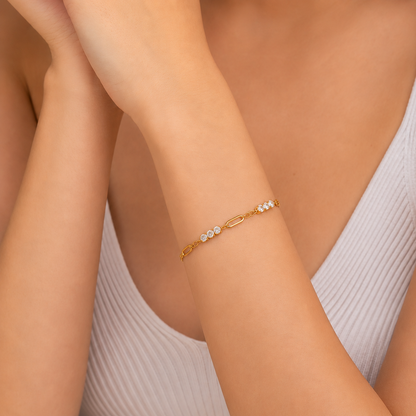 Celeste Link Tennis Bracelet
