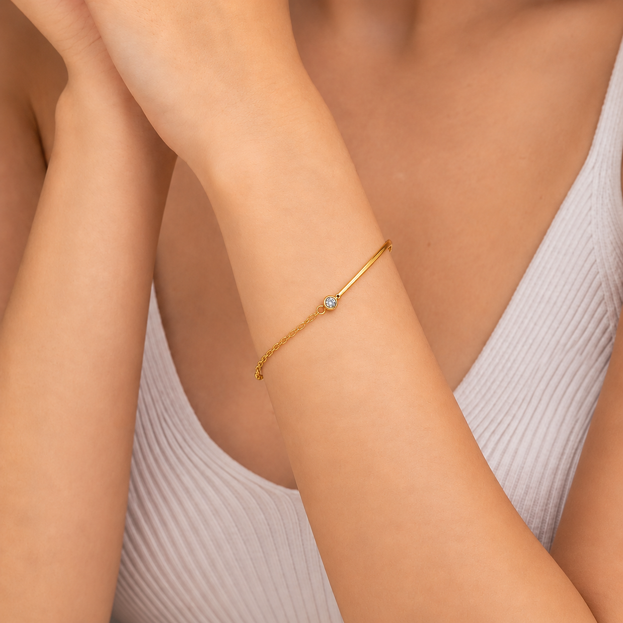 Solara Chain Cuff Bracelet