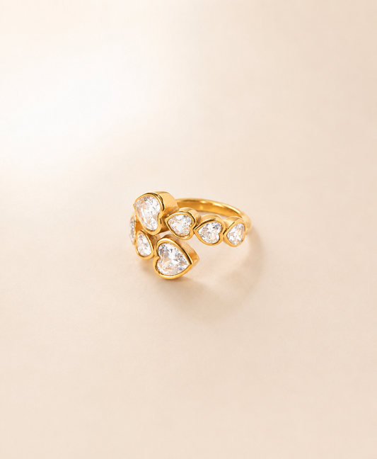 Open Heart Statement Ring