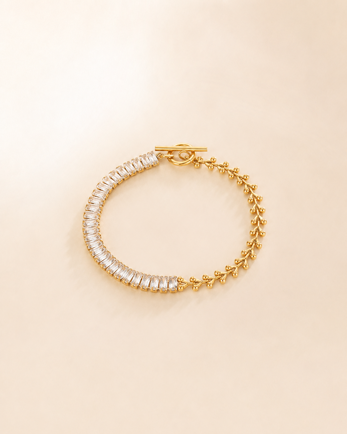 Two-Tone Statement Bracelet