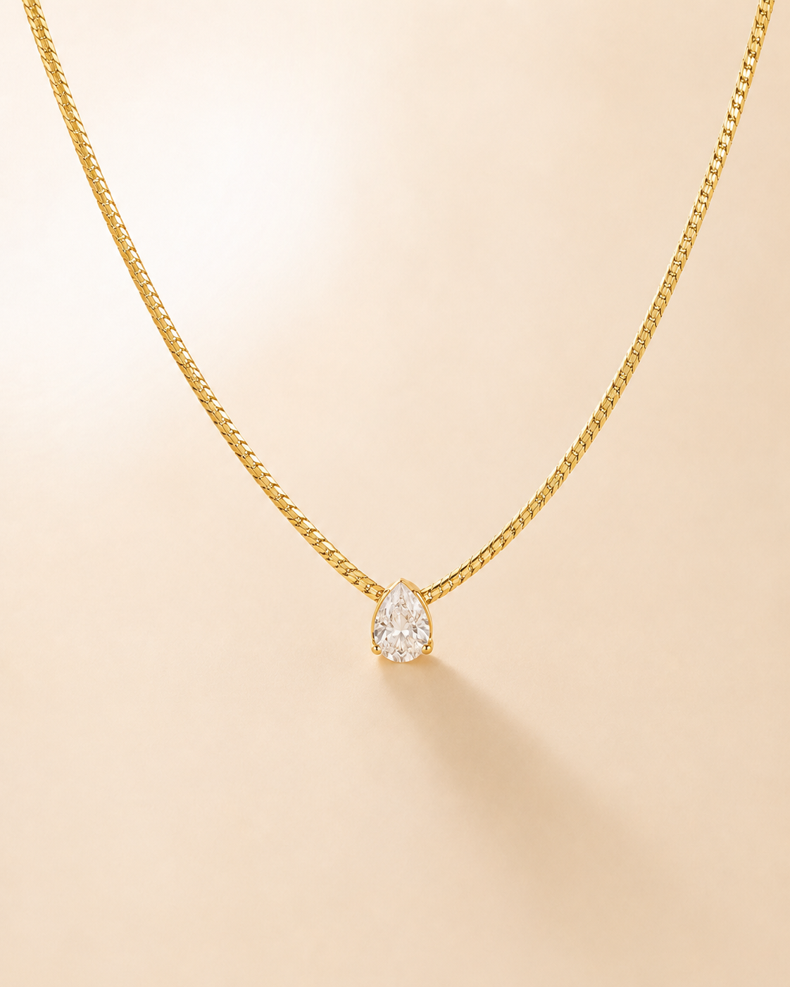 Luxe Teardrop Glow Necklace