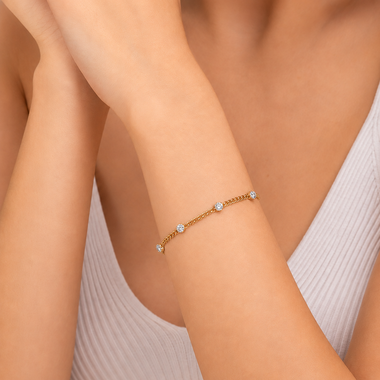 Crystal Chain Bracelet