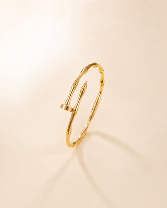 Bamboo Nail Cuff Bracelet