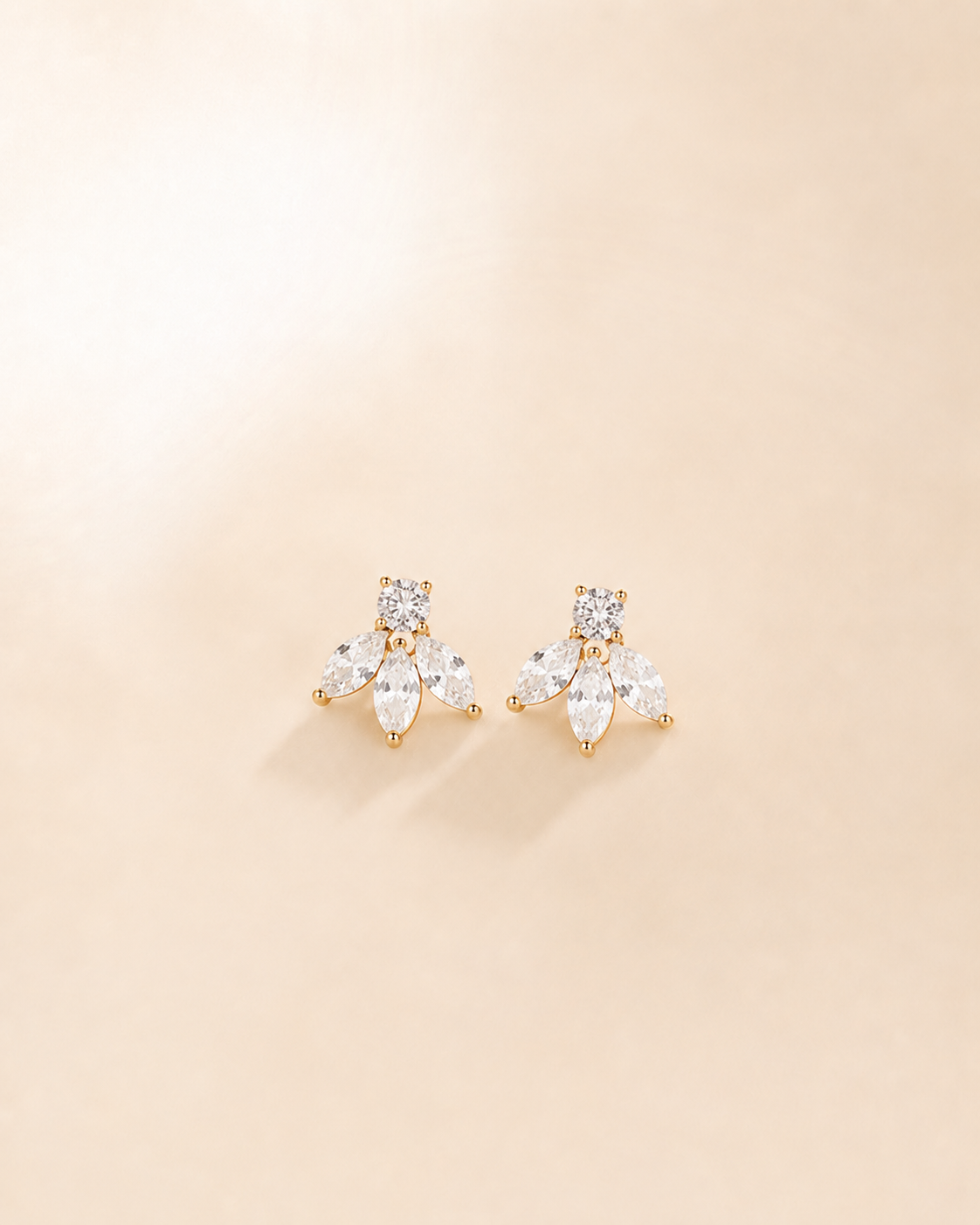 Textured Arc Huggie Second Studs