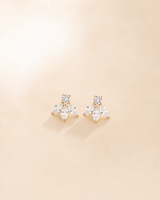 Textured Arc Huggie Second Studs