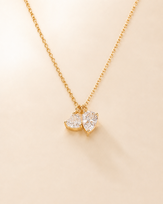Romantic Crystal Duo Necklace