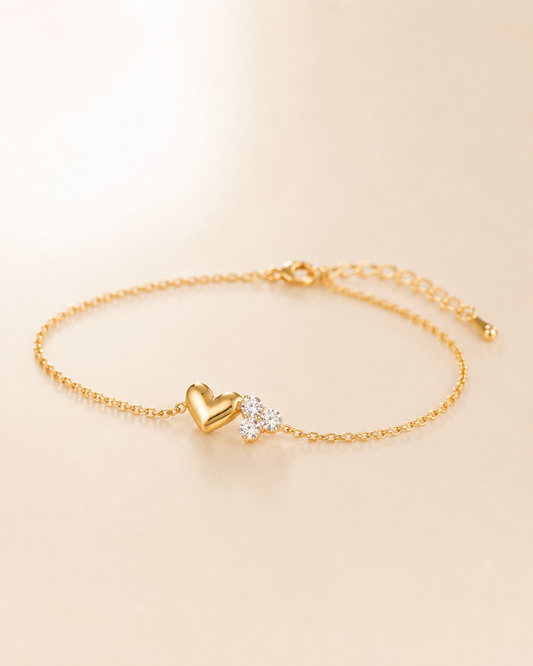 Golden Heartshine Bracelet