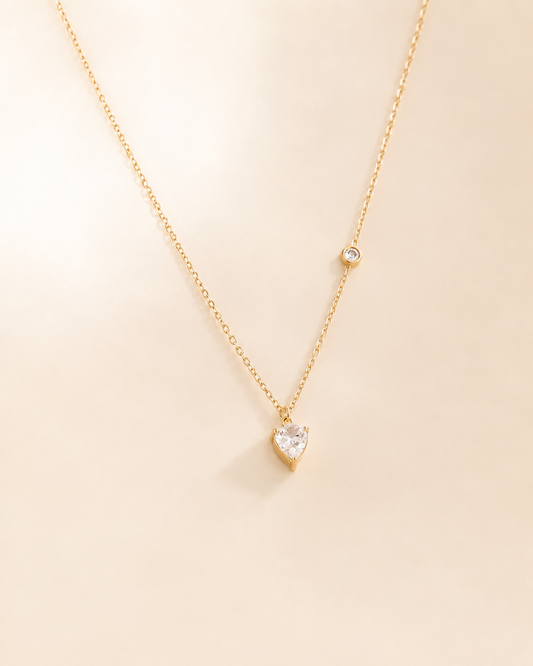 Golden Teardrop Shine Necklace