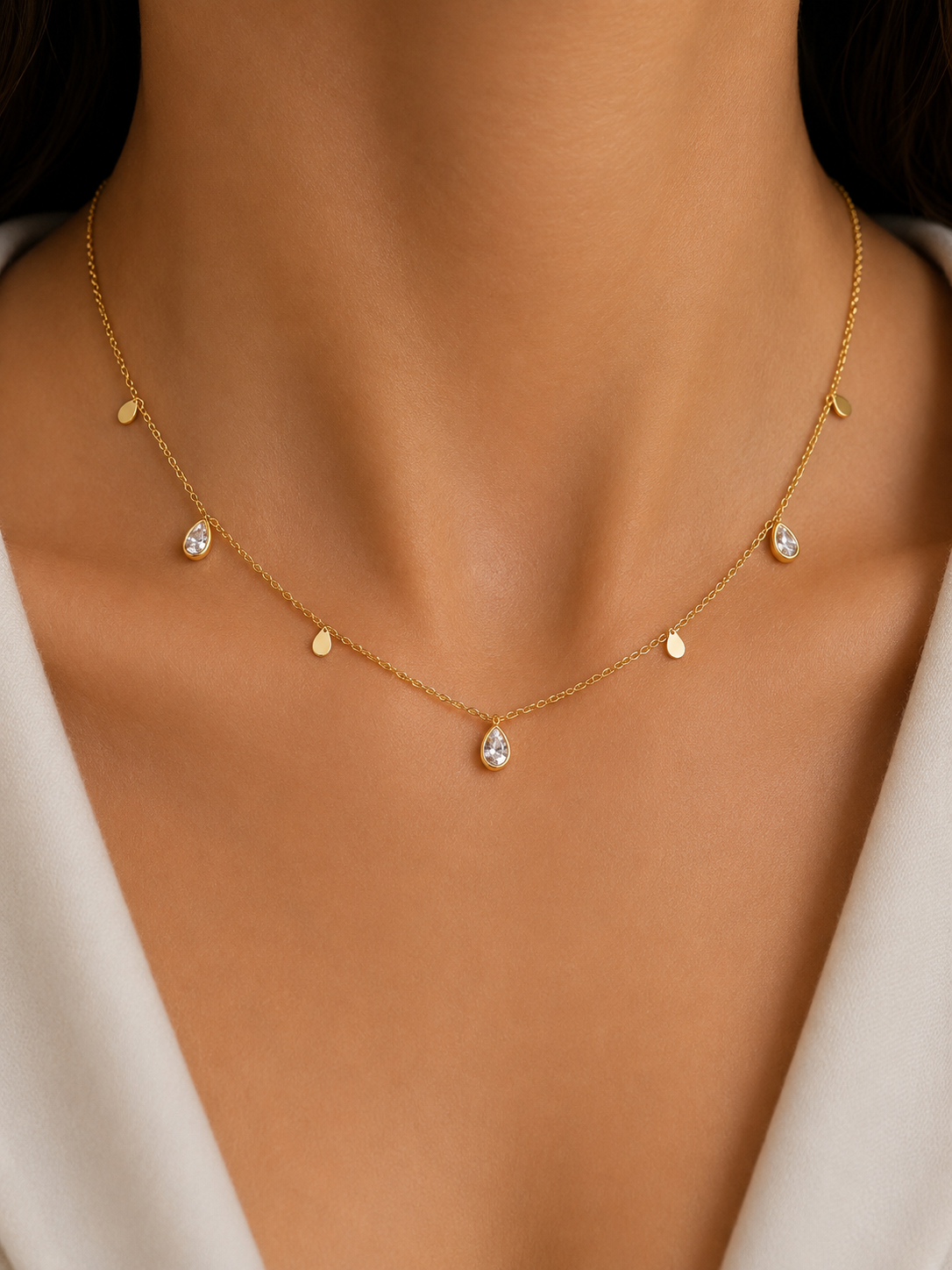Celeste Teardrop Necklace