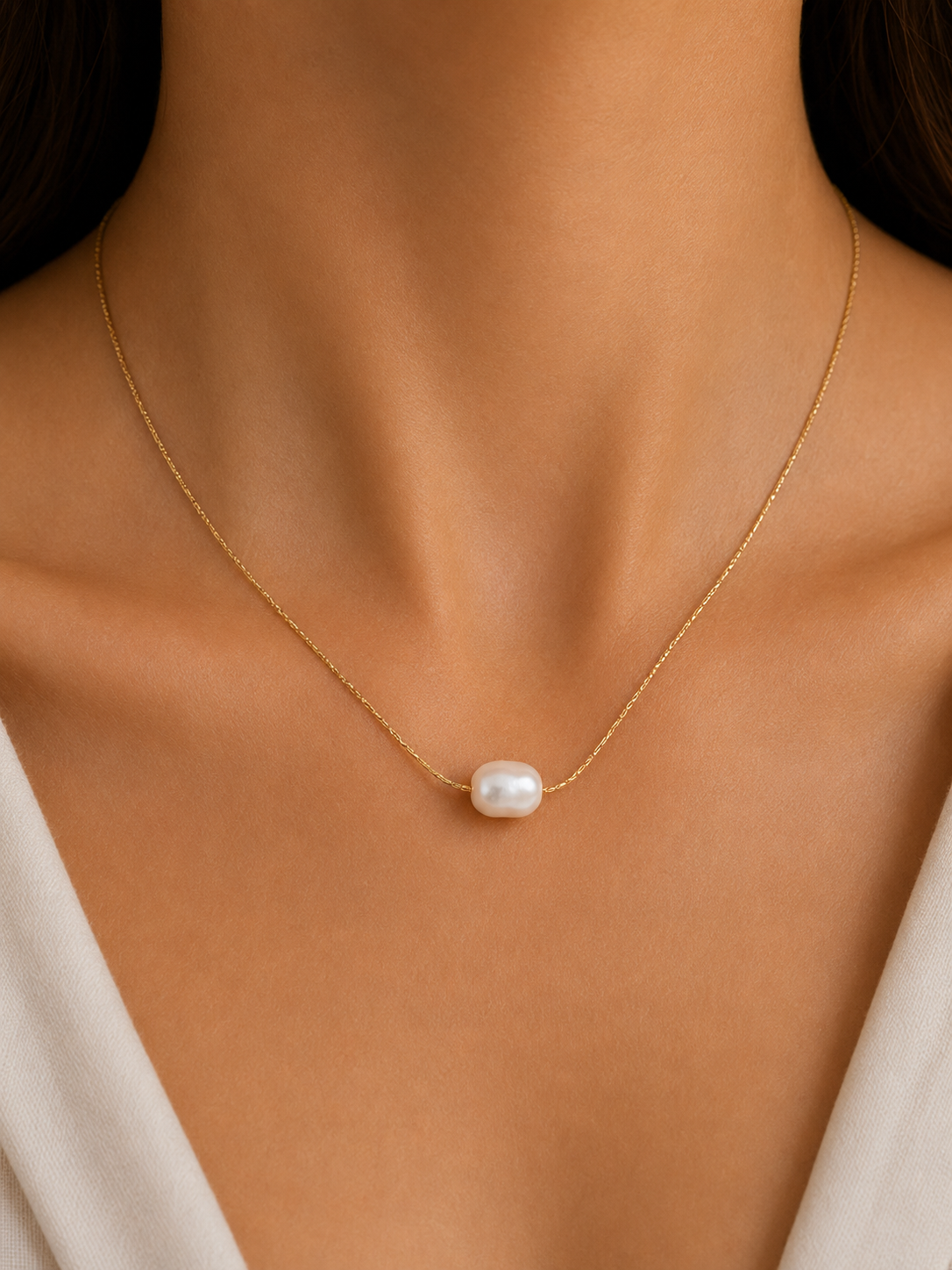 Moon Pearl Necklace