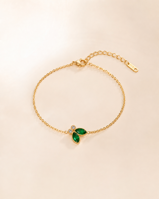 Emerald Butterfly Bracelet
