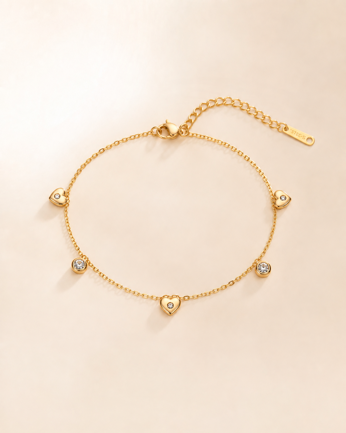 Heartlink Charm Bracelet