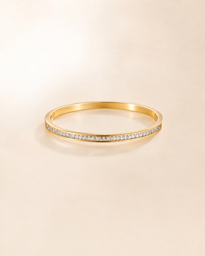 Golden Halo Pavé Bangle