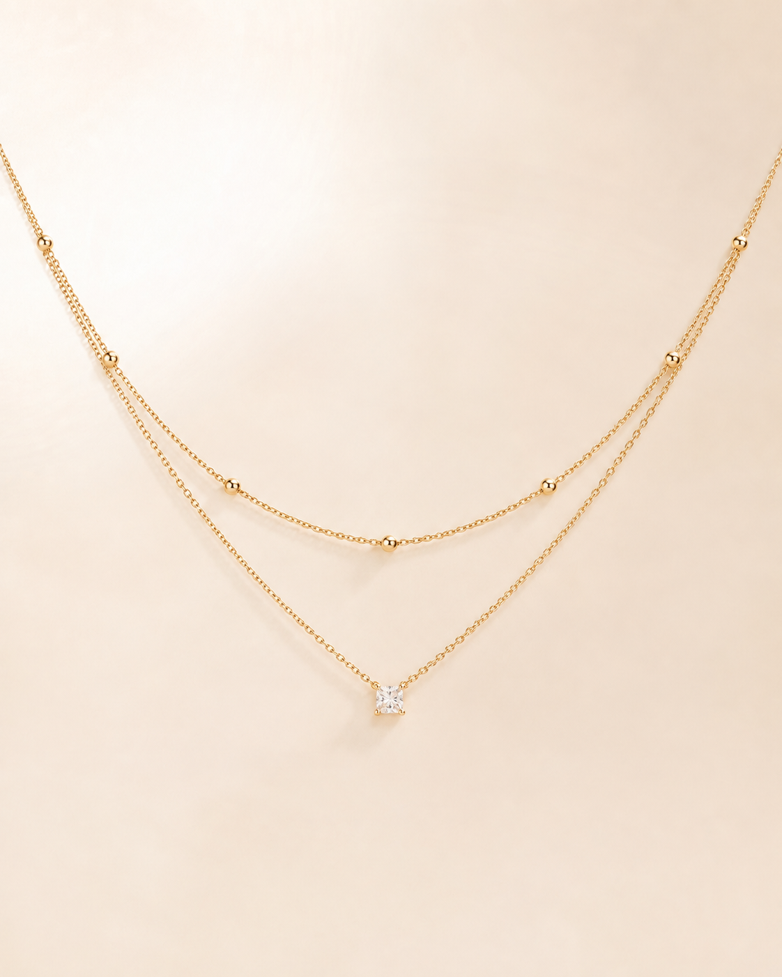 Solara Duo Pendant Necklace