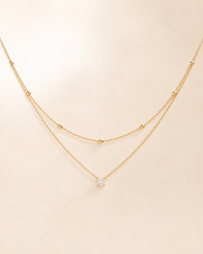 Solara Duo Pendant Necklace