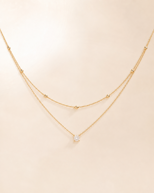 Solara Duo Pendant Necklace