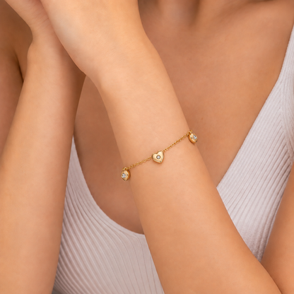 Heartlink Charm Bracelet