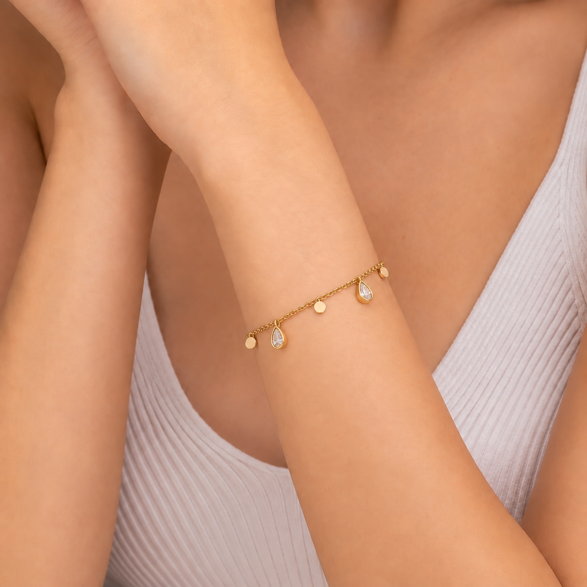 Dewdrop Charm Bracelet