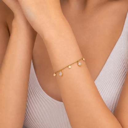 Dewdrop Charm Bracelet
