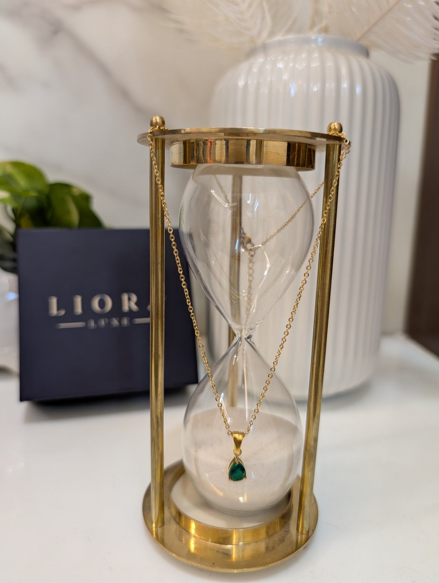 The Emerald Drop Necklace