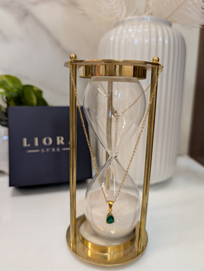 The Emerald Drop Necklace