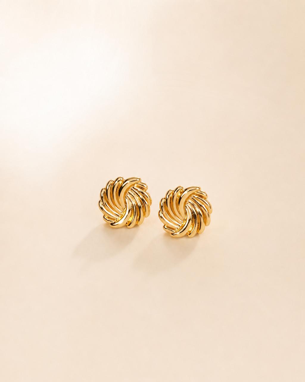 Twisted Sunburst Stud Earrings