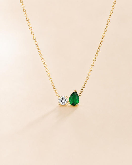 Verdant Duo Pendant Necklace