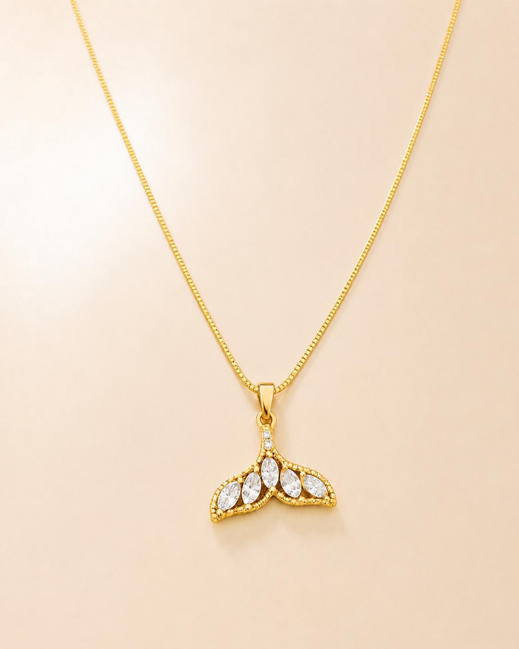 Mermaid Tail Pendant Necklace