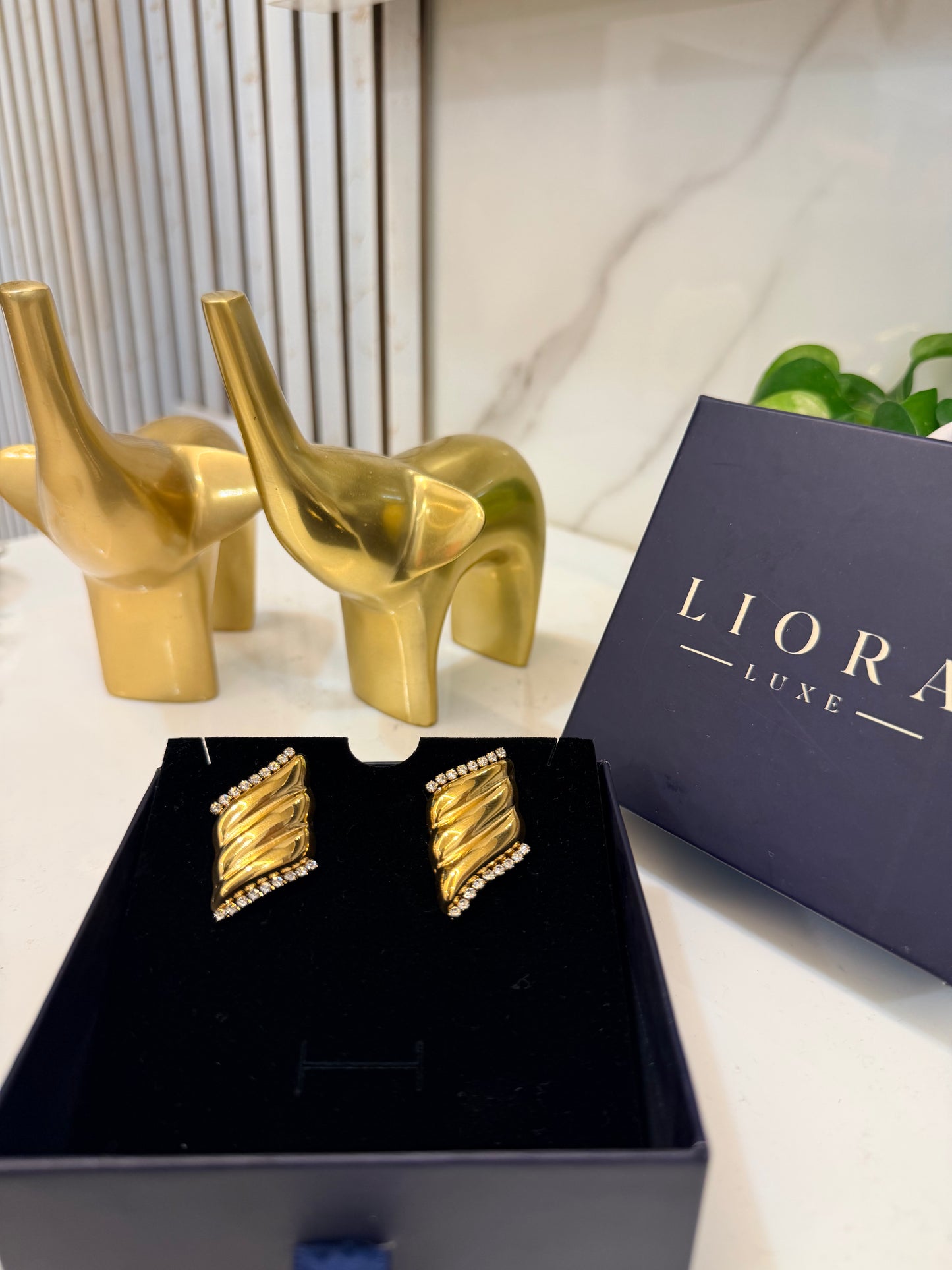 The Gilded Wave Earrings