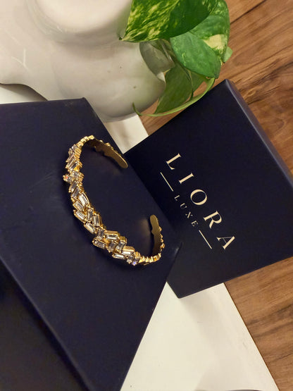 Aurielle Baguette Cuff Bracelet