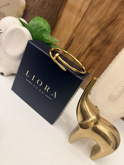 Bamboo Nail Cuff Bracelet