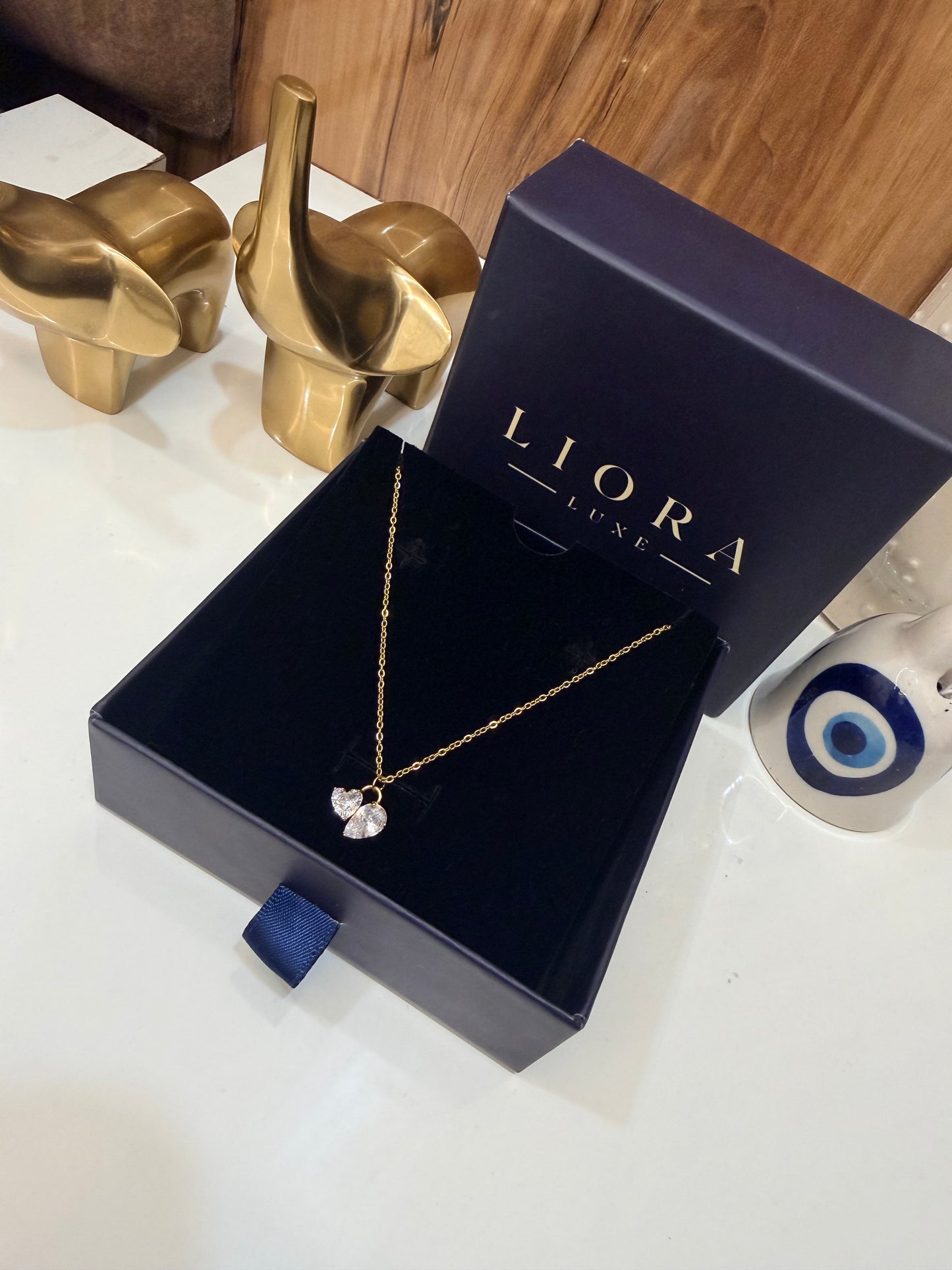 Romantic Crystal Duo Necklace