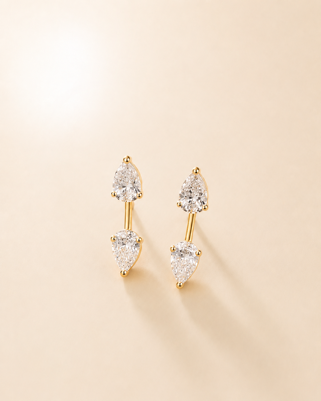 The Double Pear Studs