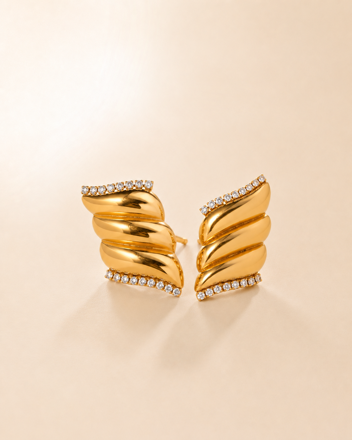 The Gilded Wave Earrings