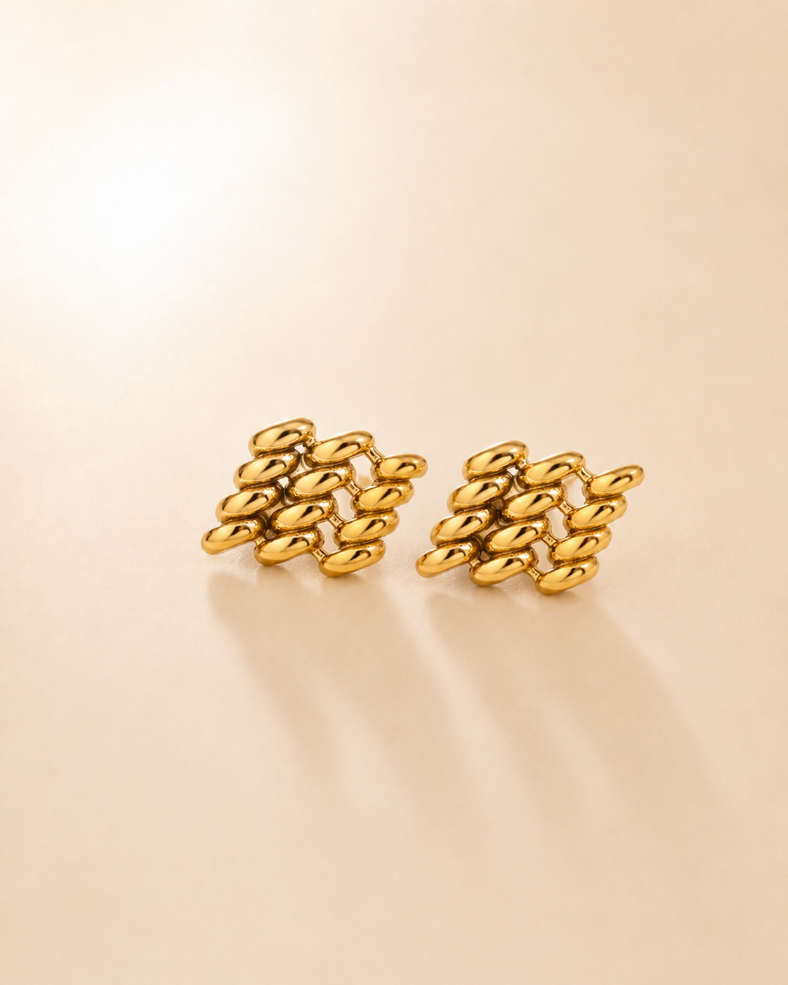 The Gold Mesh Studs