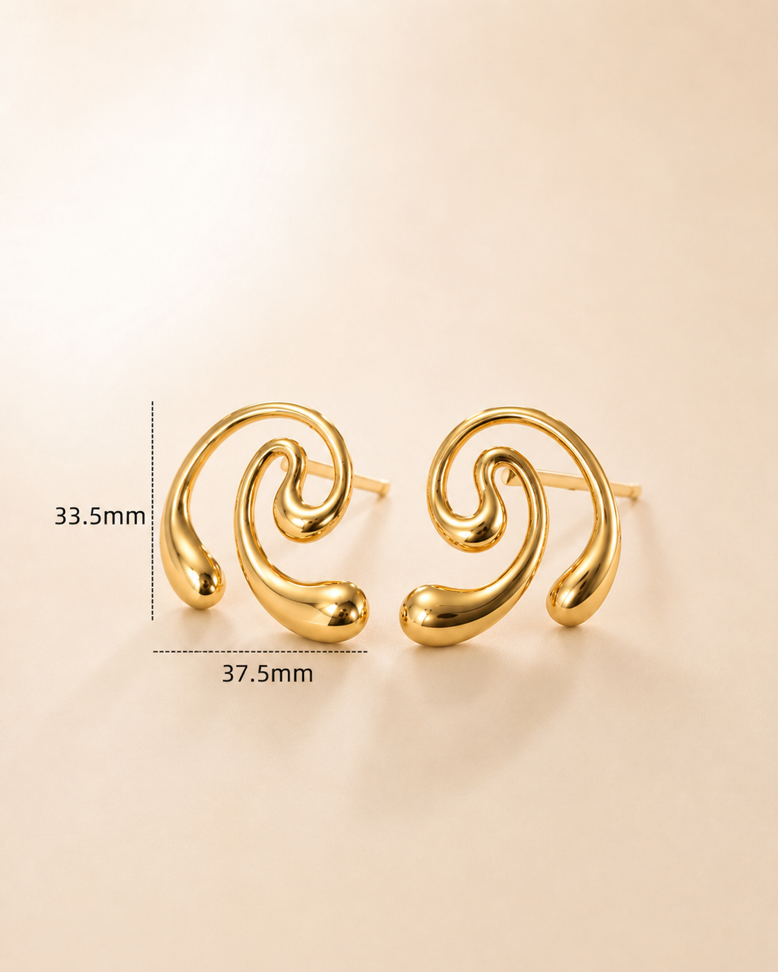 The Swirl Drop Earrings