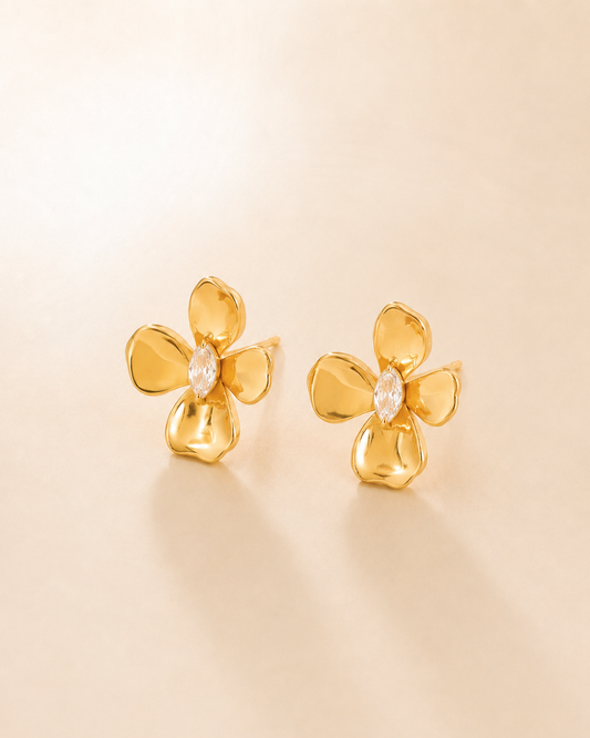 The Bloom Marquise Studs